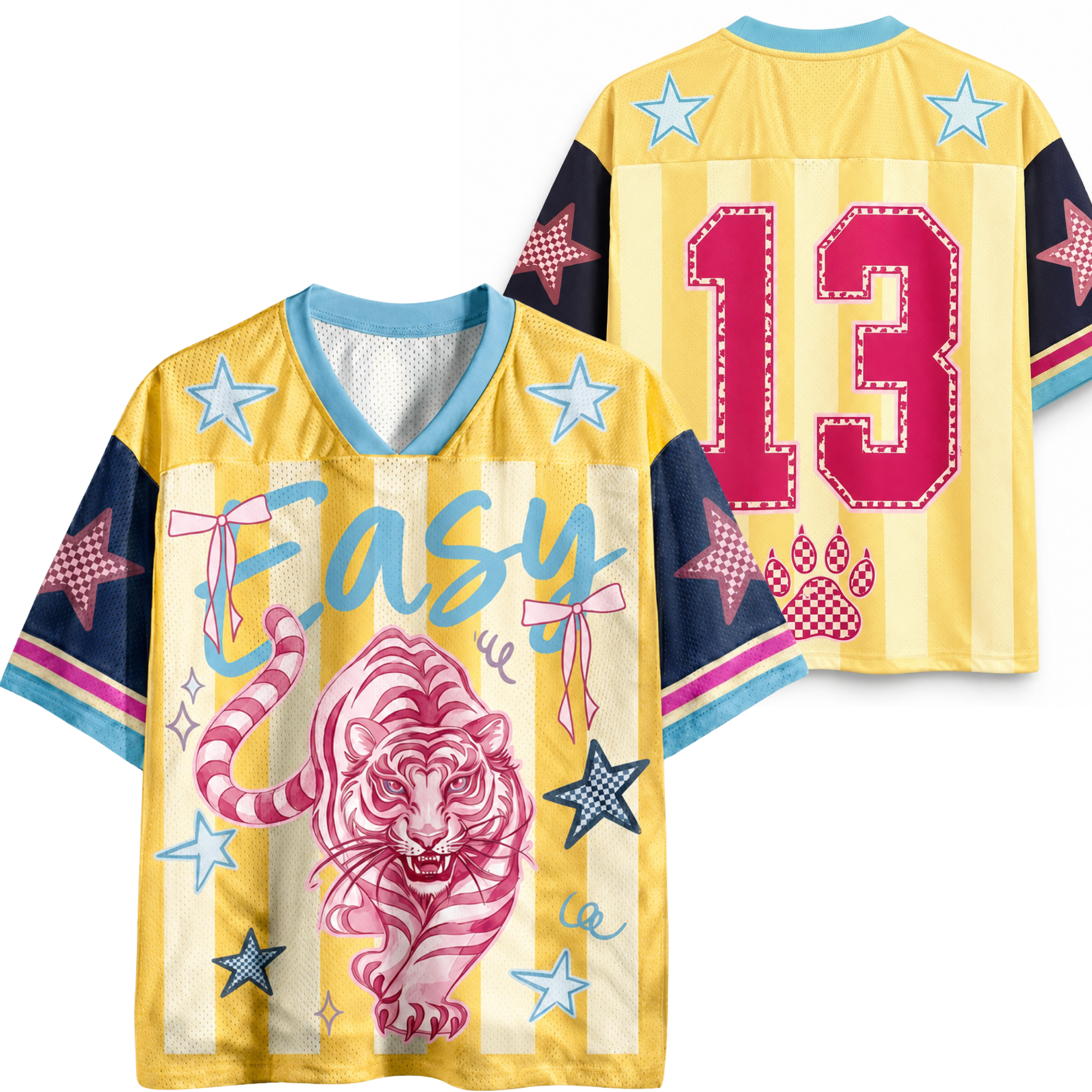 Chaotic Club Striped Easy Tiger Mesh Jersey