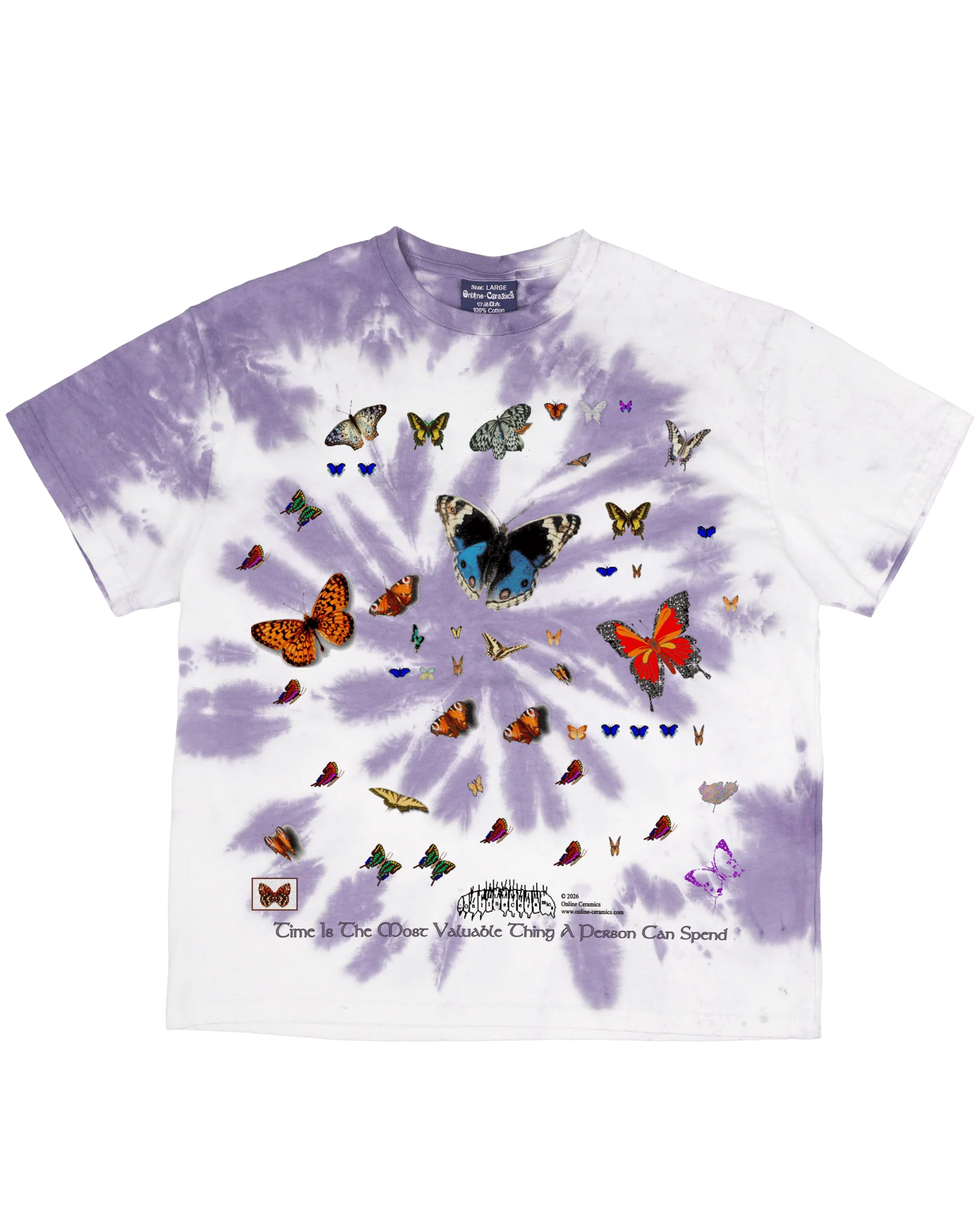 Time Is the Most Valuable Thing A Person Can Spend All-over print pure cotton t-shirt