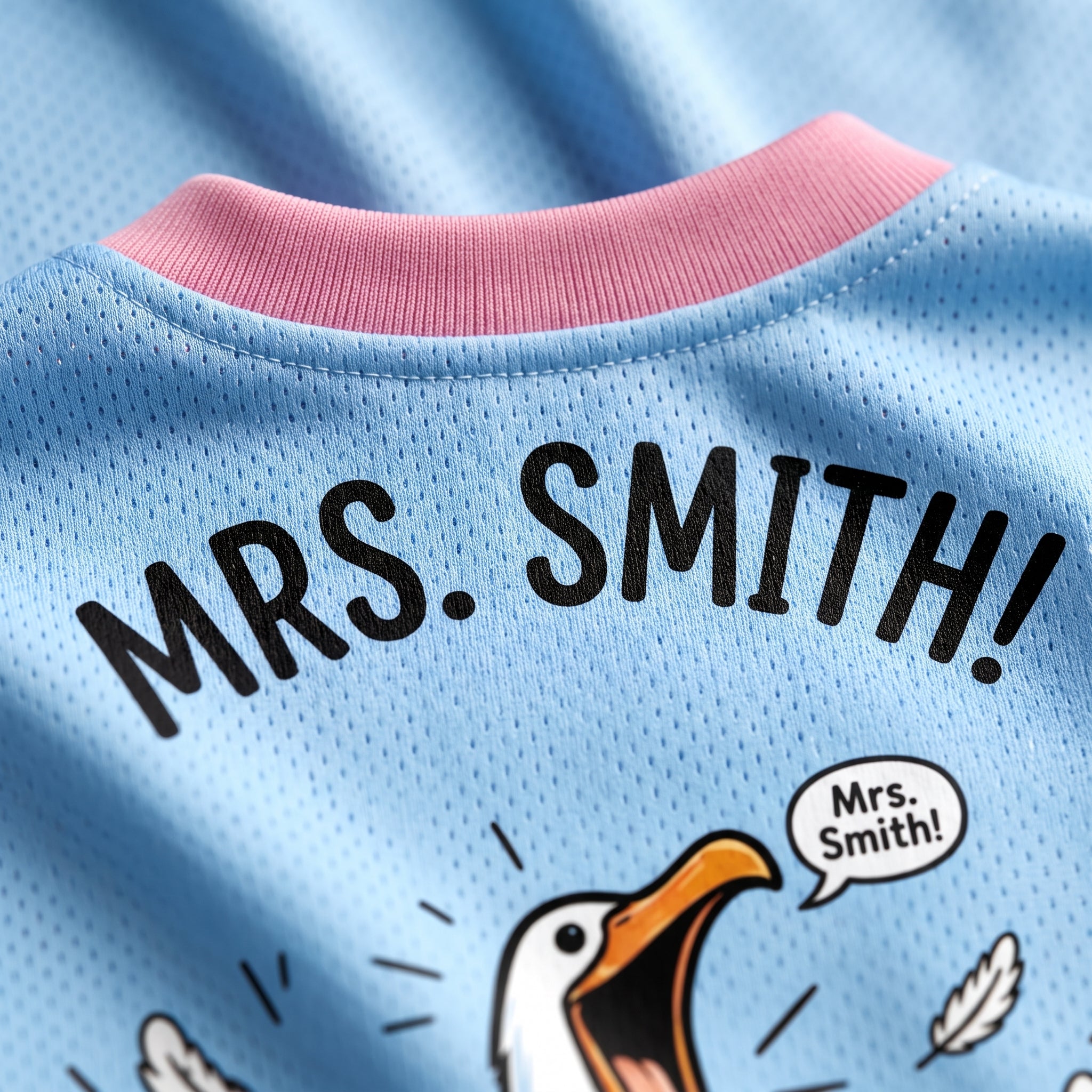 Chaotic Club Funny Seagull Teacher Mesh Jersey