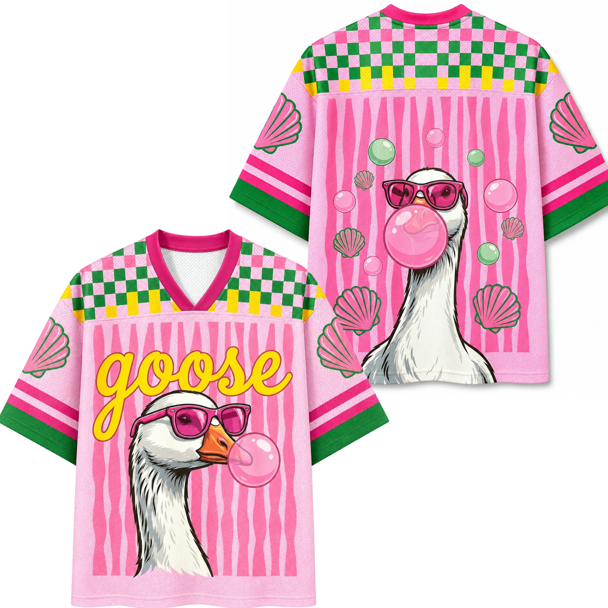 Chaotic Club Shell & Goose Bubblegum Summer Mesh Jersey