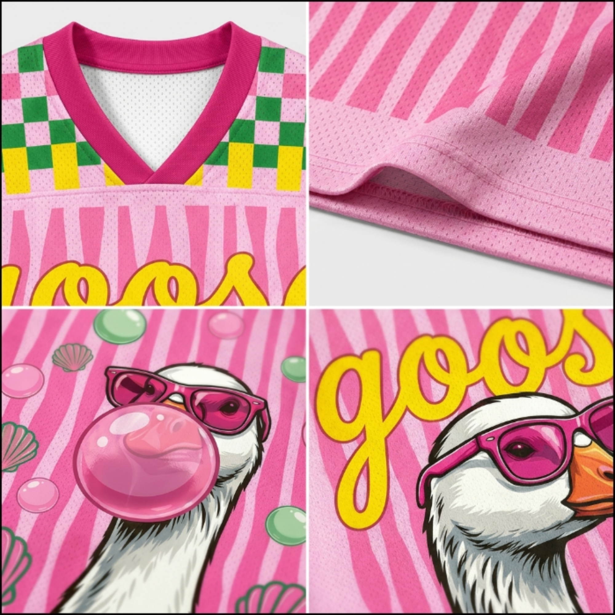 Chaotic Club Shell & Goose Bubblegum Summer Mesh Jersey