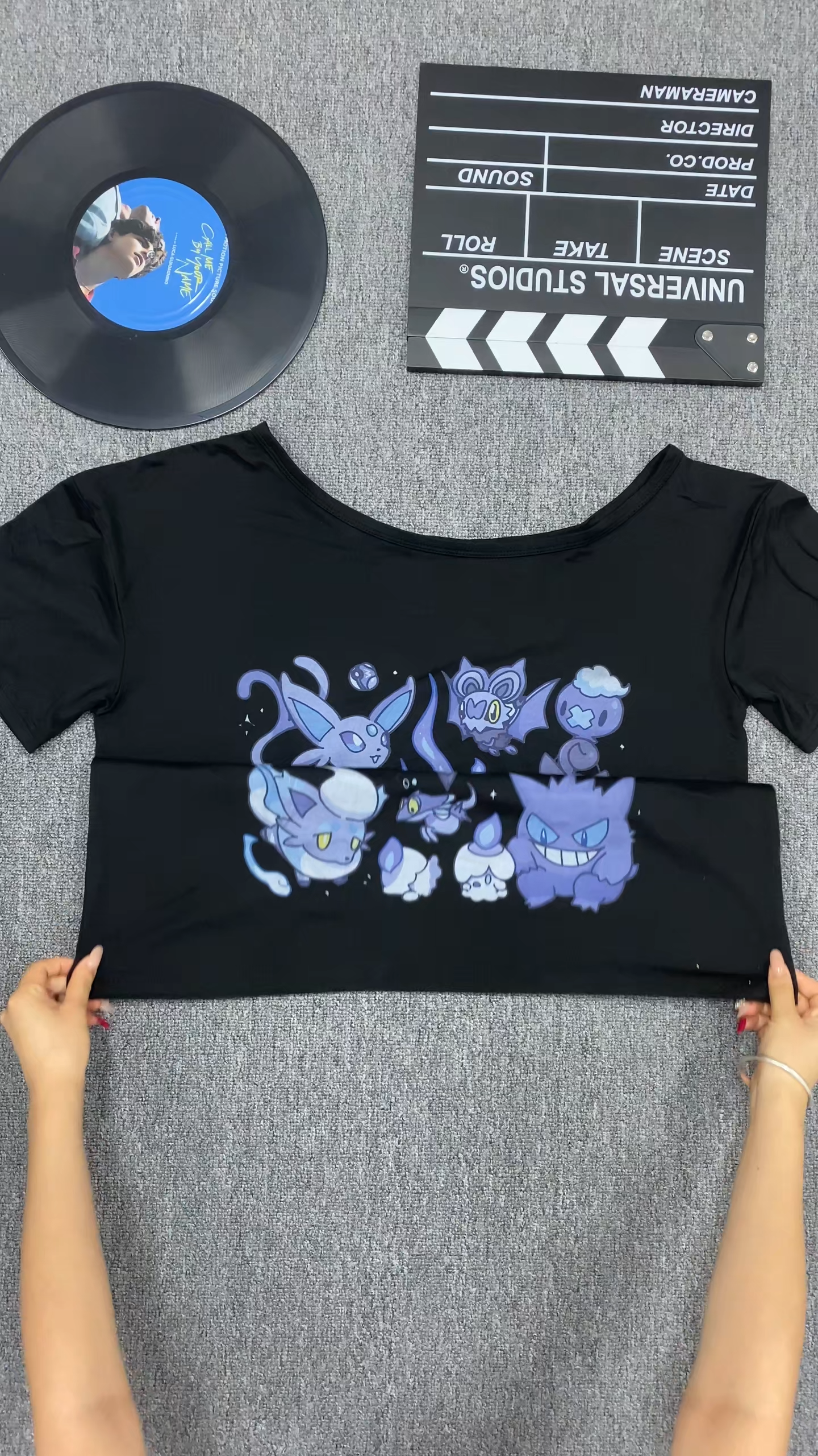 Ghost Type Pokémon One-Shoulder T-Shirt