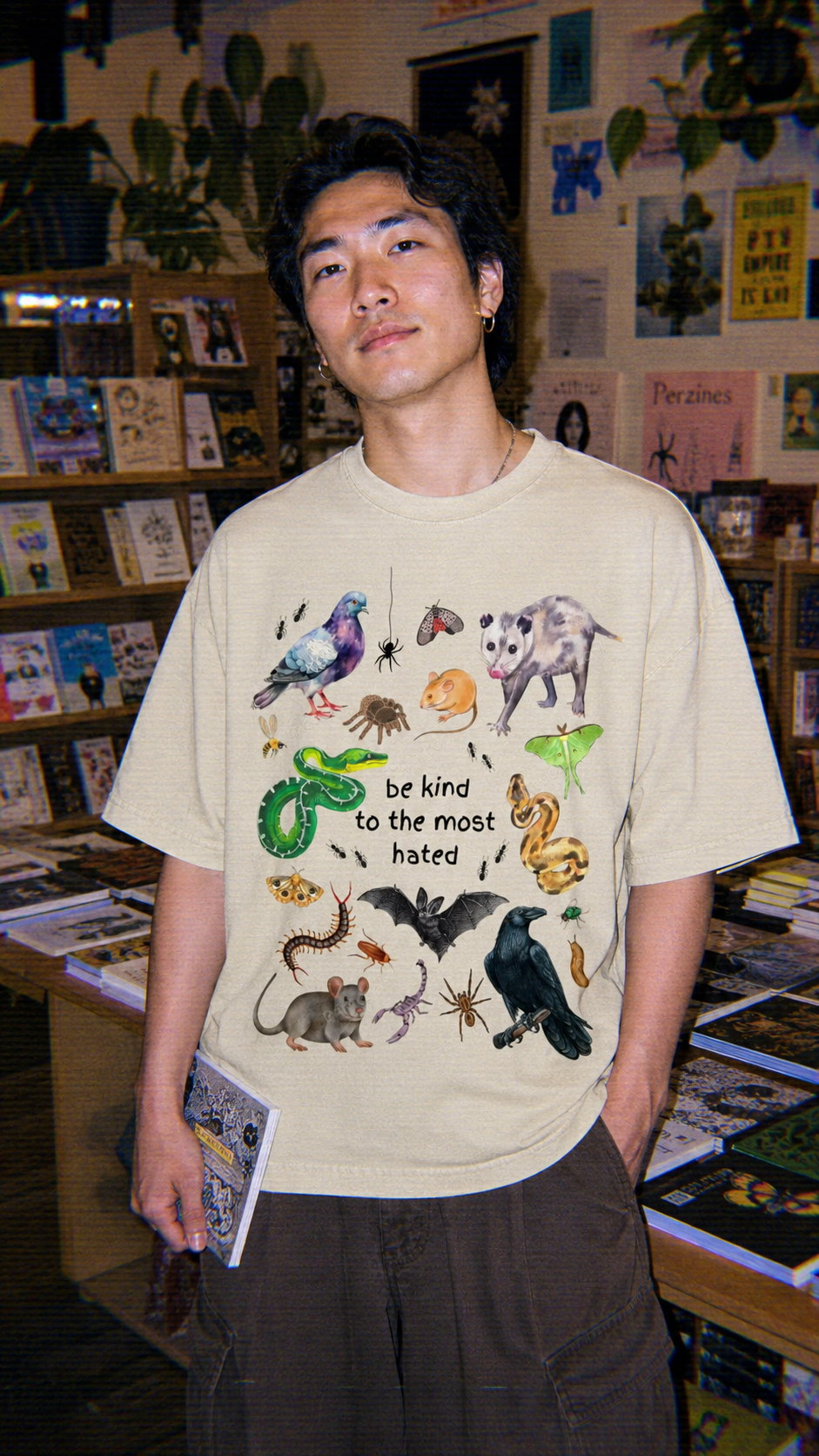 The Most Hated Animals Unisex Vintage Washed Tee