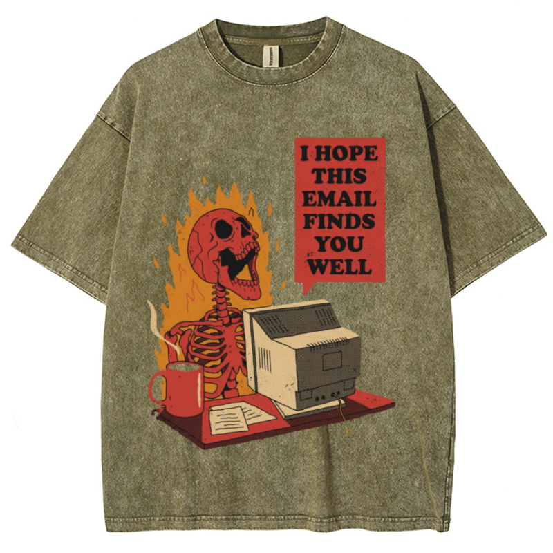 You Got Mail Unisex Vintage Wash Denim T-Shirts [💥Buy 4 get 5th 50%OFF]