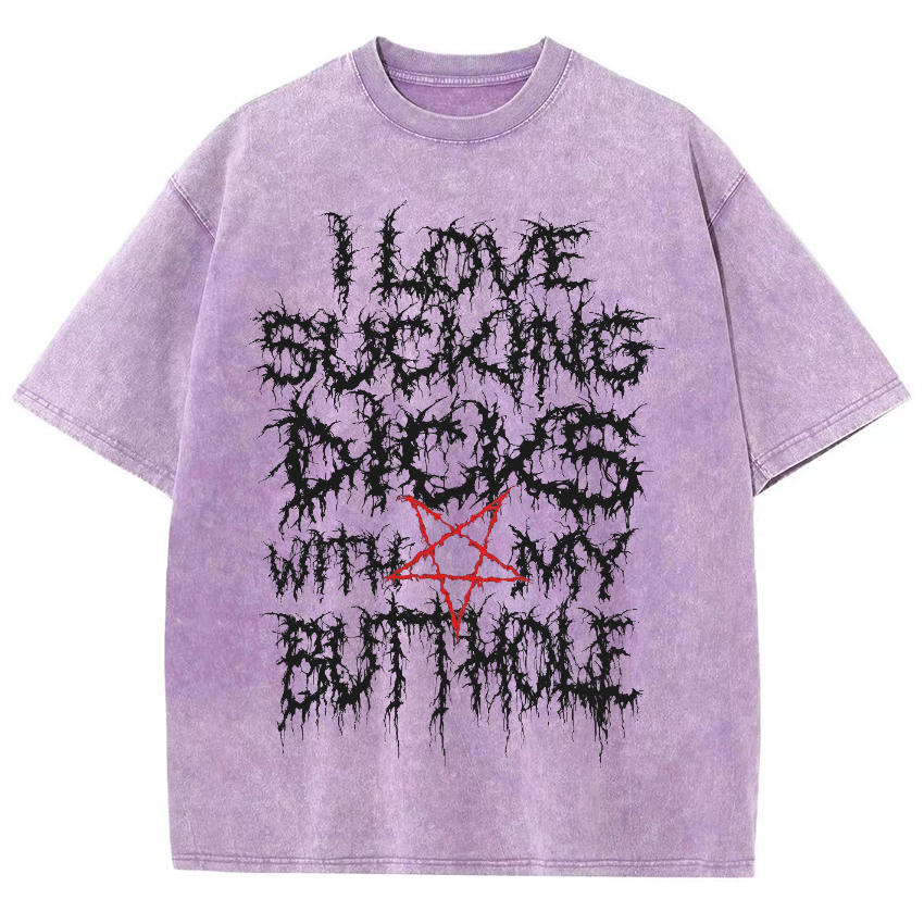I Love Dicks Vintage Snowflake Washed T-Shirt