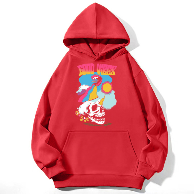 Good Vibes Unisex Casual Hoodie Sweatshirt