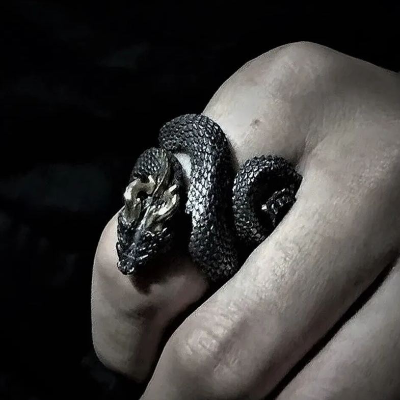 Jormungandr Snake Ring