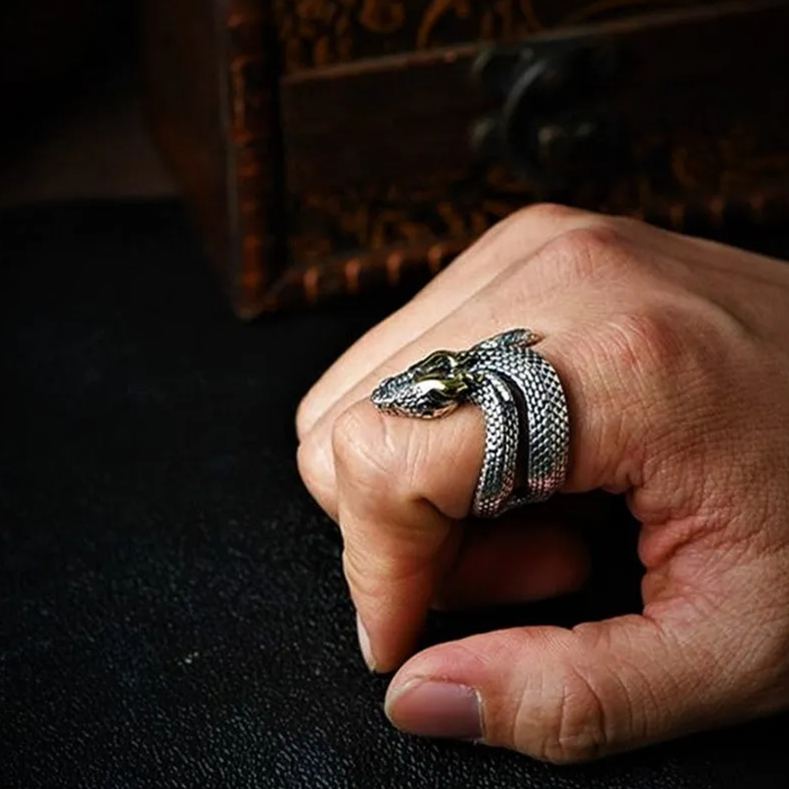 Jormungandr Snake Ring