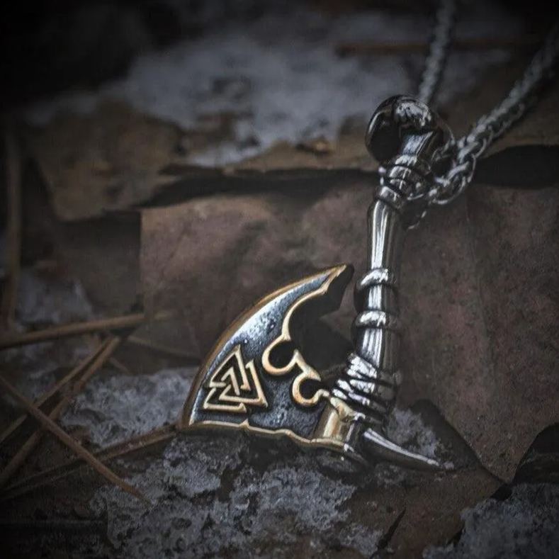 Nordic Vikings Axe Necklace