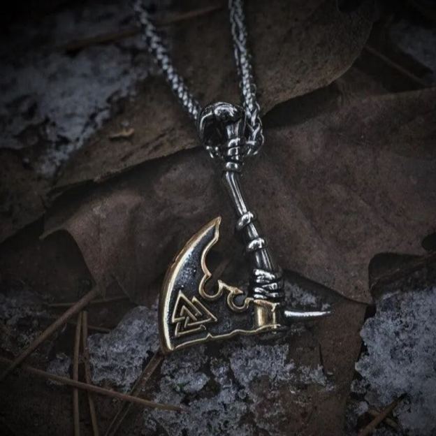 Nordic Vikings Axe Necklace