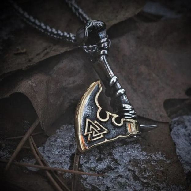 Nordic Vikings Axe Necklace