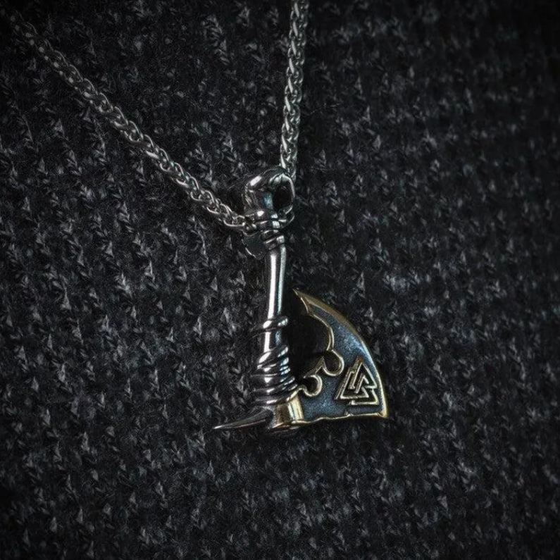 Nordic Vikings Axe Necklace