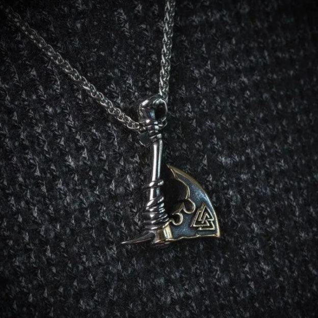 Nordic Vikings Axe Necklace