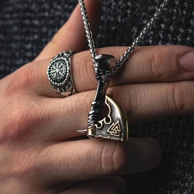 Nordic Vikings Axe Necklace