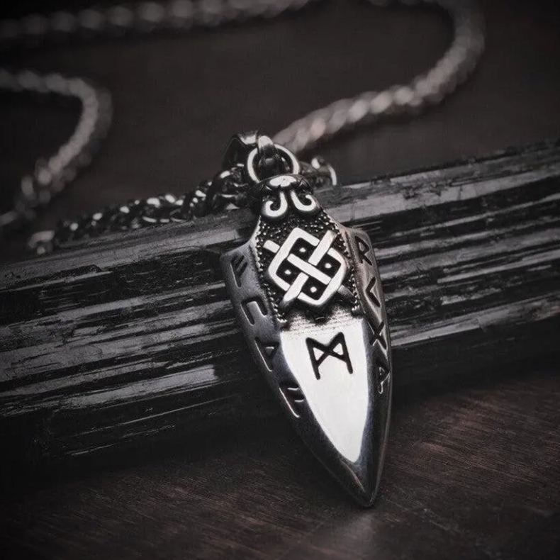 Gungnir Spear Runic Arrowhead Necklace