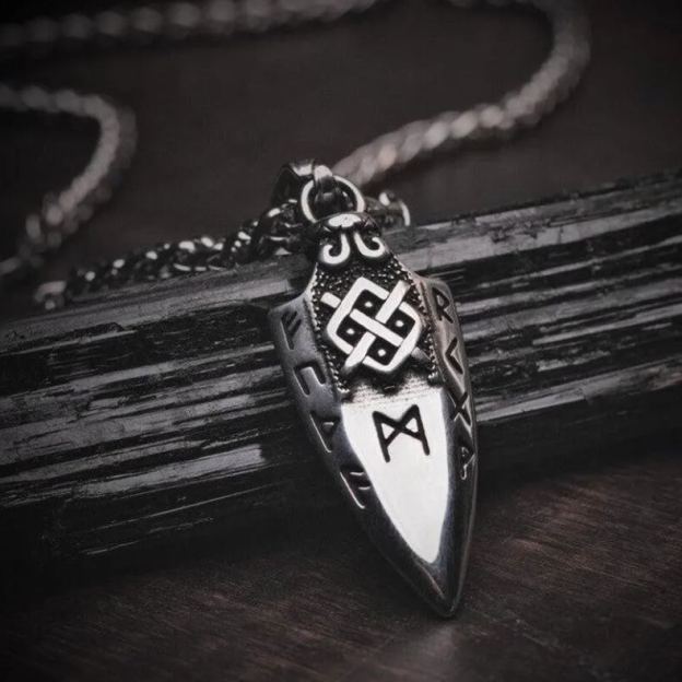Gungnir Spear Runic Arrowhead Necklace