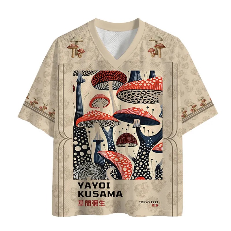 Art Dancing Mushroom Vintage Mesh Jersey