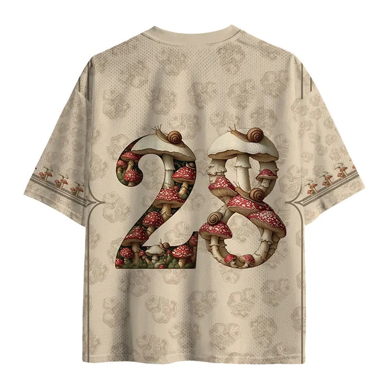 Art Dancing Mushroom Vintage Mesh Jersey