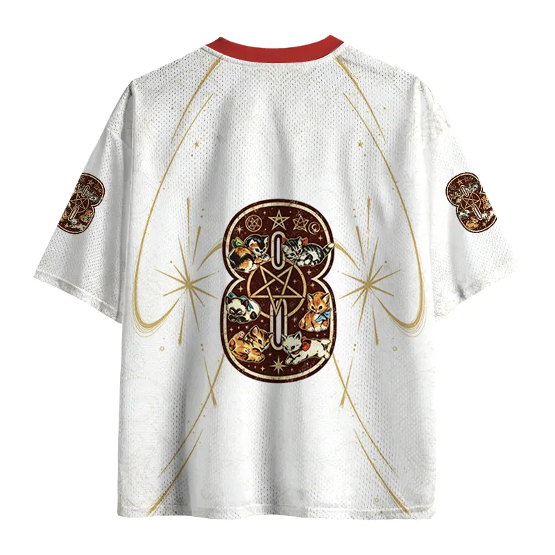 Cute Cats Do Crimes Hail Satan Mesh Jersey
