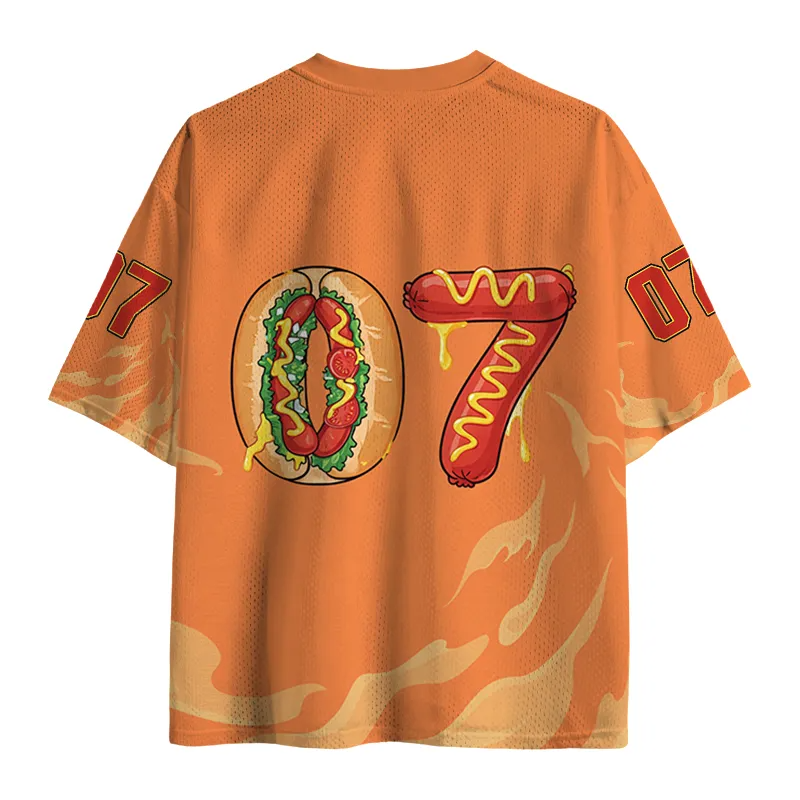 I Got ADHD Always Downin Hot Dogs Mesh Jersey