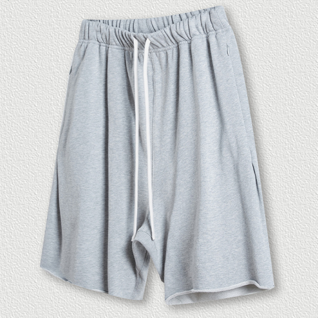 Vintage Unisex Casual Washed Plain Shorts 