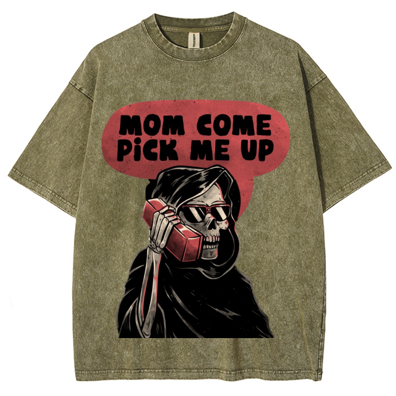 Pick Me Up Unisex Vintage Wash Denim T-Shirts