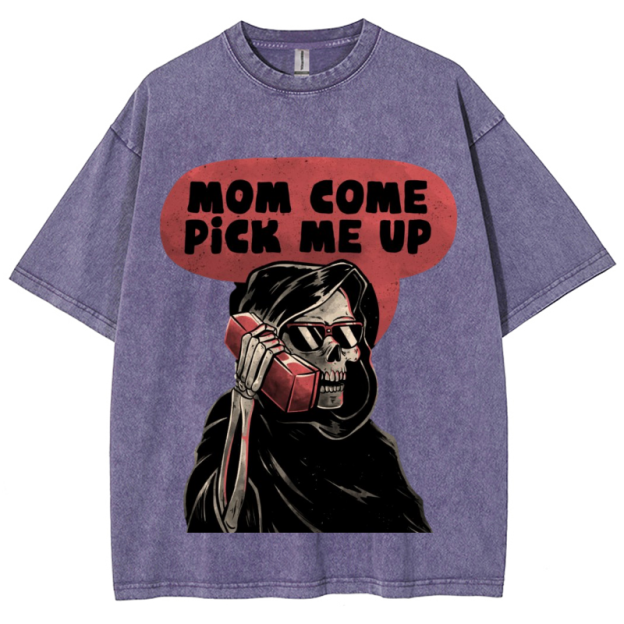 Pick Me Up Unisex Vintage Wash Denim T-Shirts