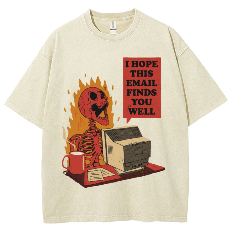 You Got Mail Unisex Vintage Wash Denim T-Shirts [💥Buy 4 get 5th 50%OFF]