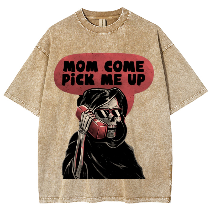 Pick Me Up Unisex Vintage Wash Denim T-Shirts