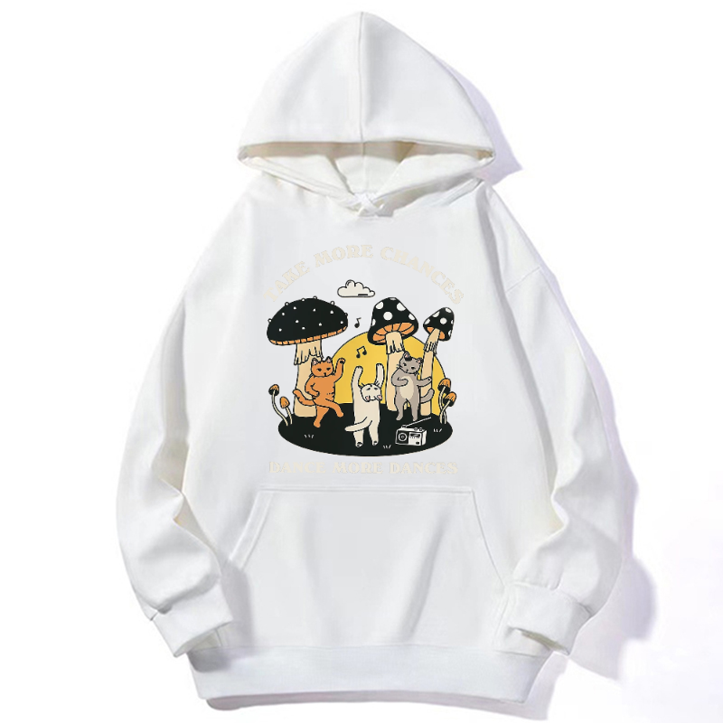 Take More Chances Dance More Dances Unisex Casual Hoodie Sweatshirt-Print-cool