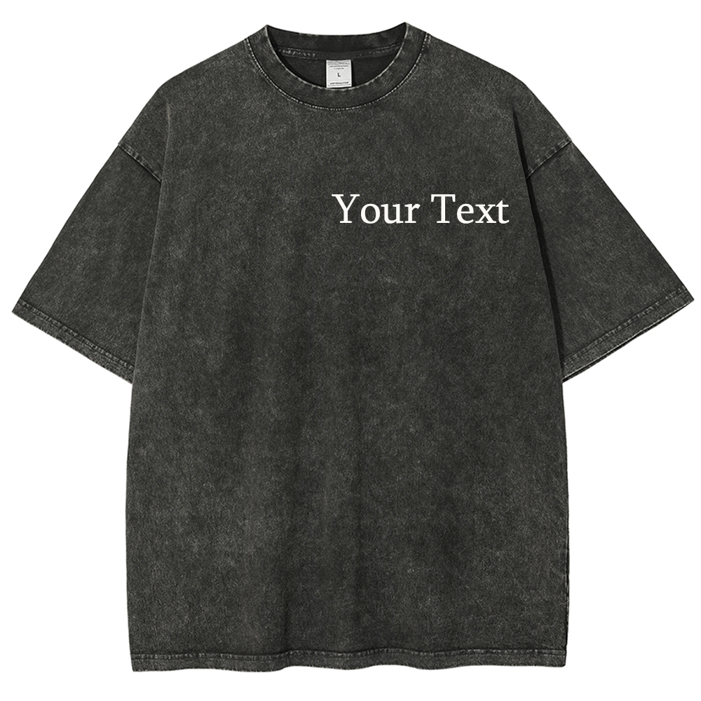 Types Of Dinosaur Customized Unisex Fit Washed T-Shirt