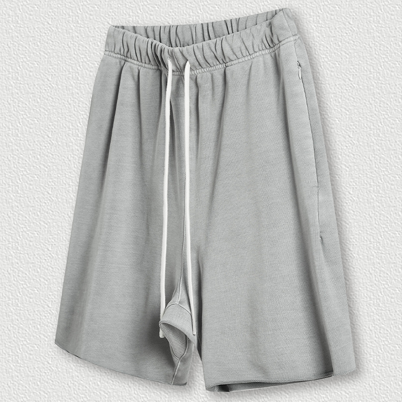 Vintage Unisex Casual Washed Plain Shorts 