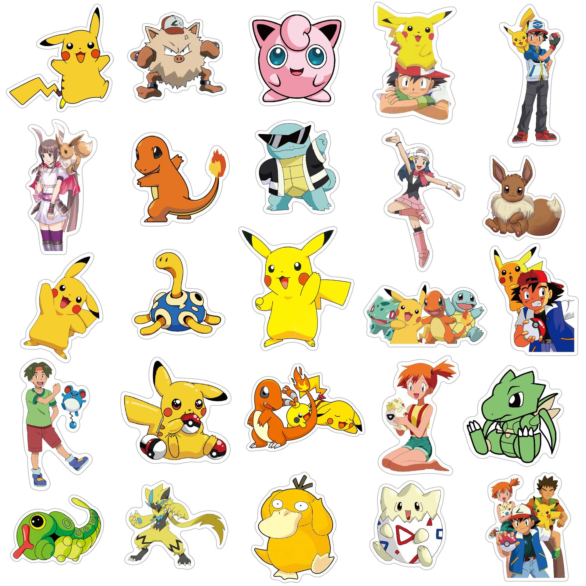 50 Pokémon Custom Doodle Stickers