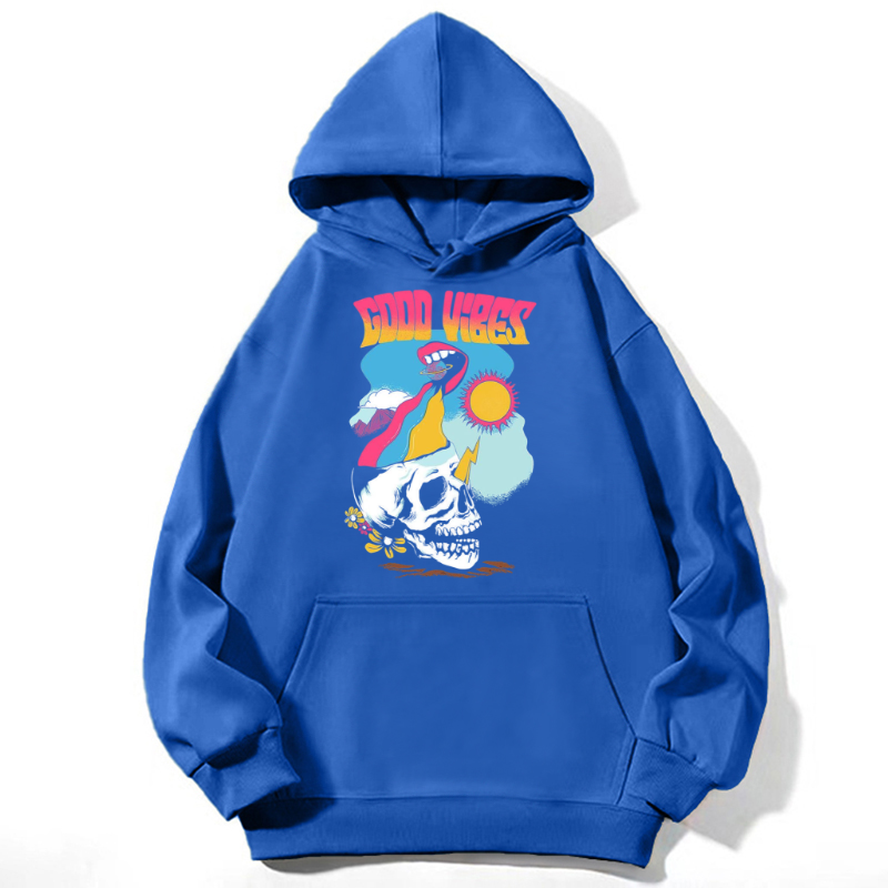 Good Vibes Unisex Casual Hoodie Sweatshirt