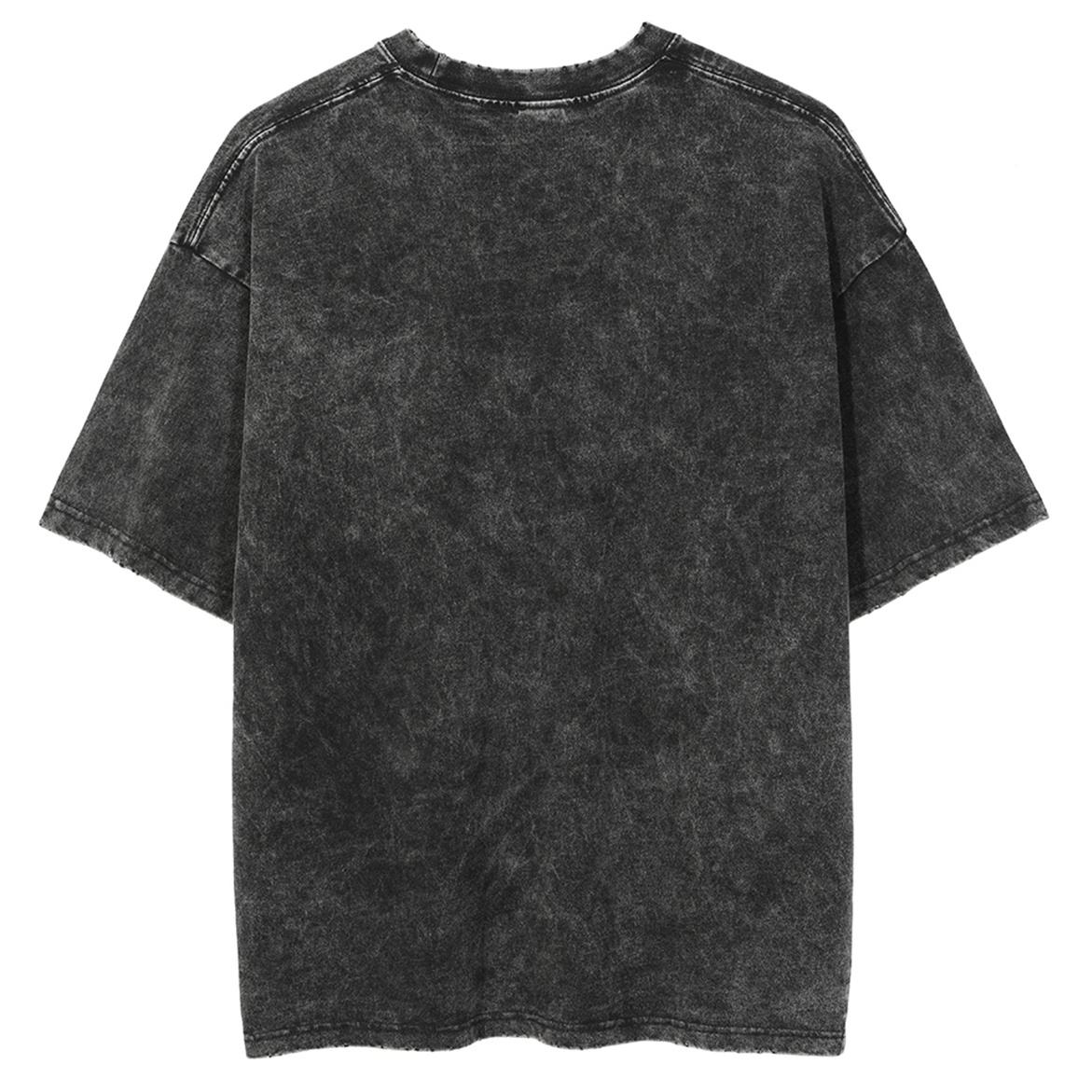 Funny Frog Unisex Oversized Print Vintage Wash Denim T-Shirt