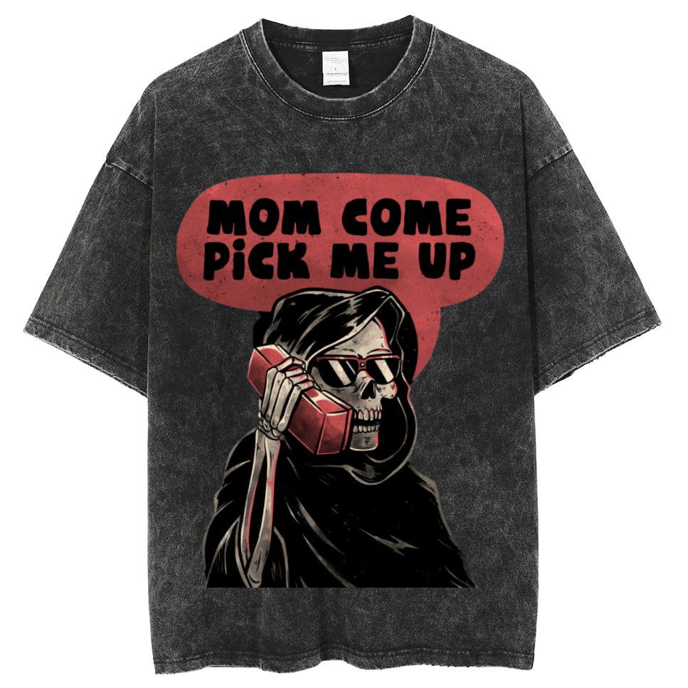 Pick Me Up Unisex Vintage Wash Denim T-Shirts