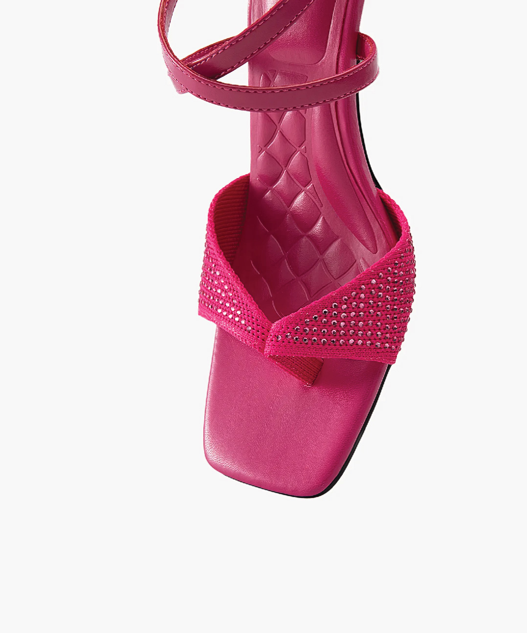 MOUSSE FIT Women Sweet  Square Toe Heeled Sandals