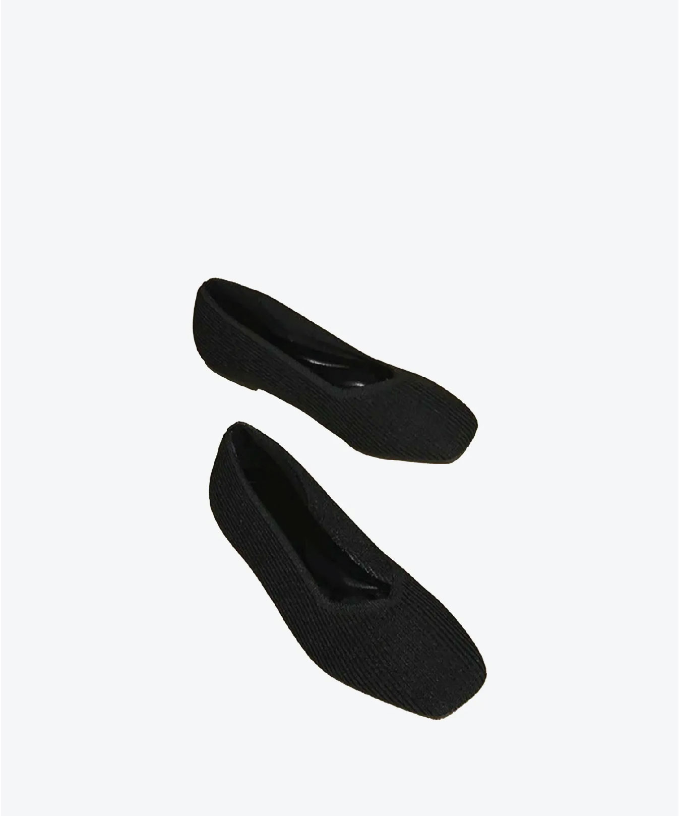 MOUSSE FIT Women Minimalist Square Toe Flat Ballerinas