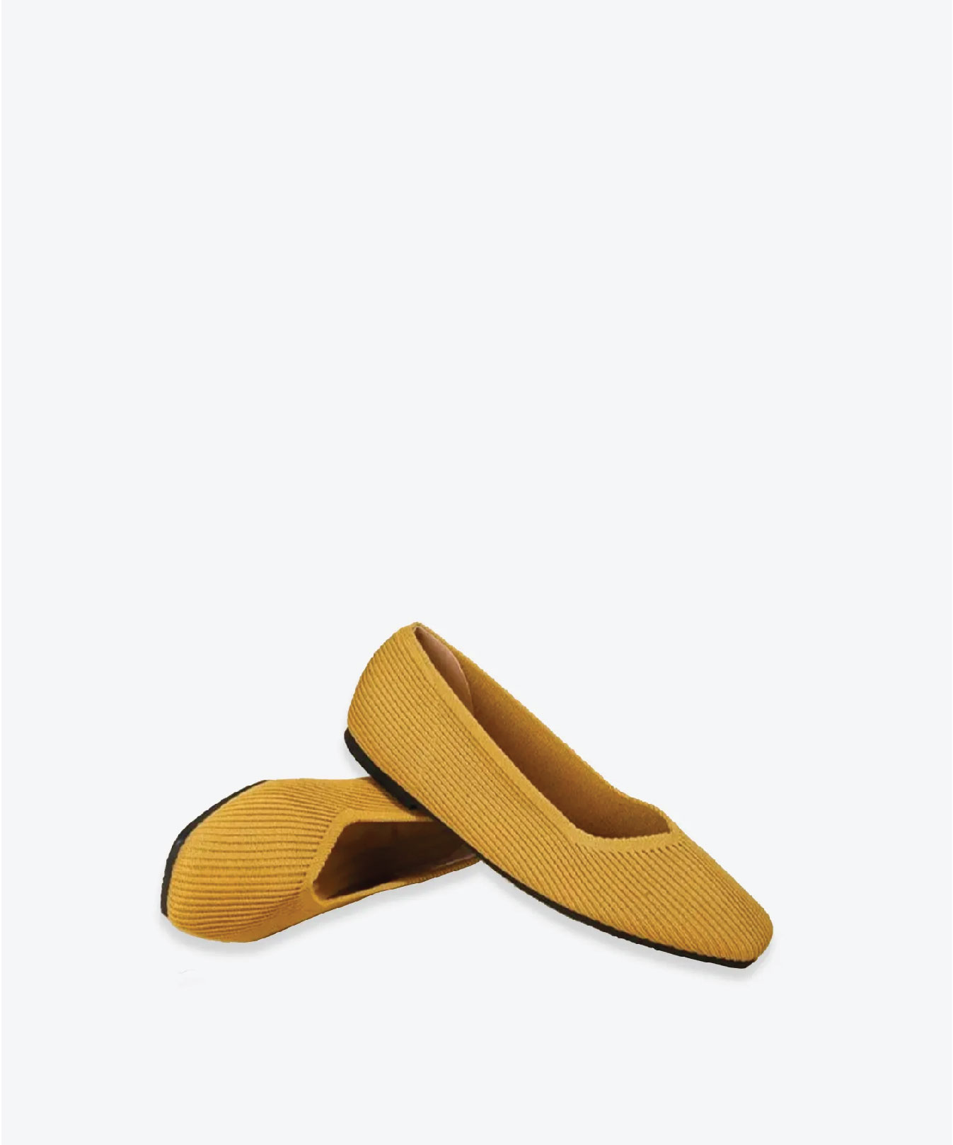 MOUSSE FIT Women Minimalist Square Toe Flat Ballerinas