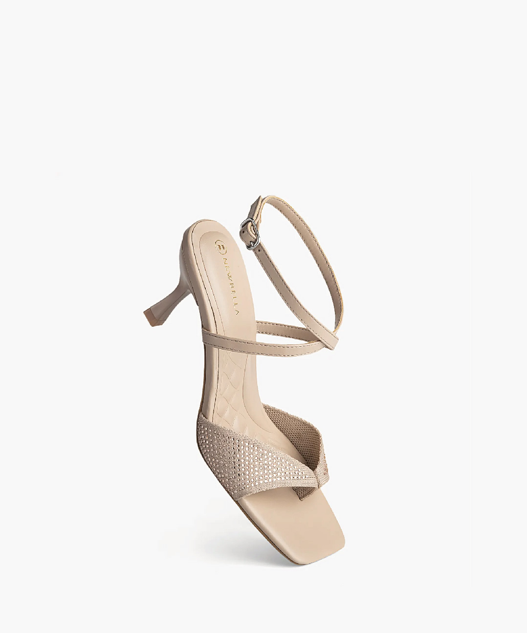 MOUSSE FIT Women Sweet  Square Toe Heeled Sandals