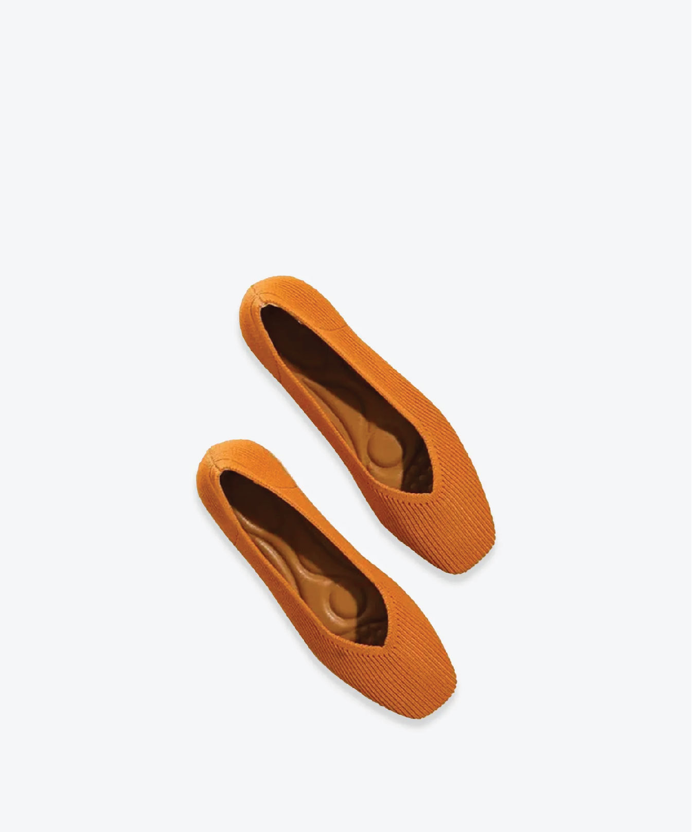 MOUSSE FIT Women Minimalist Square Toe Flat Ballerinas