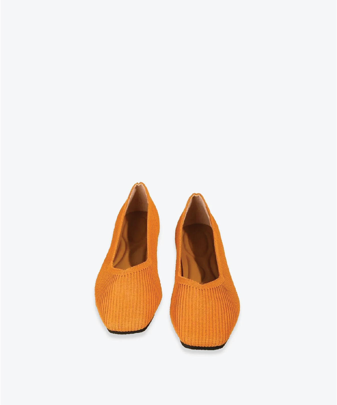 MOUSSE FIT Women Minimalist Square Toe Flat Ballerinas