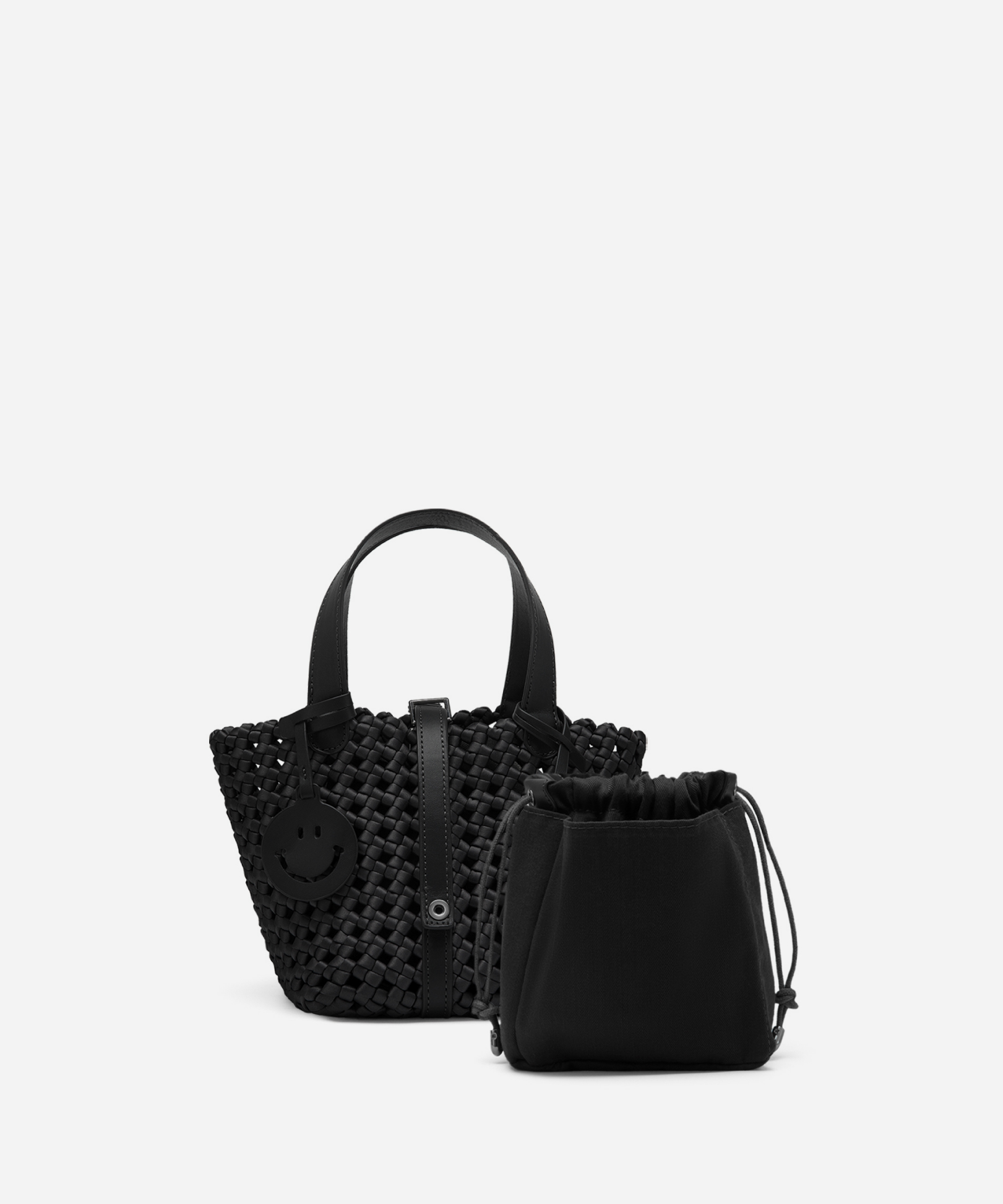 Emily 2 PCS Set  Woven Top handle bag