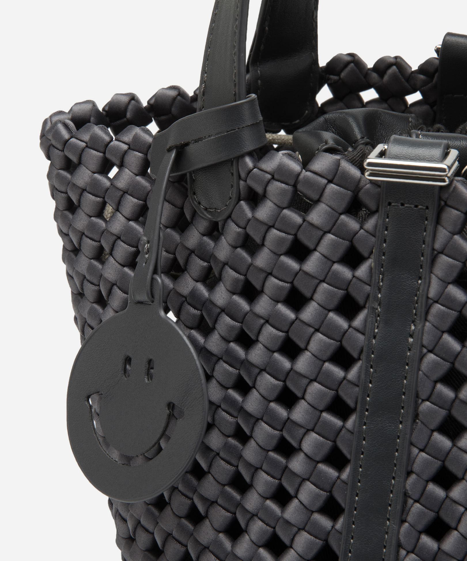 Emily 2 PCS Set  Woven Top handle bag