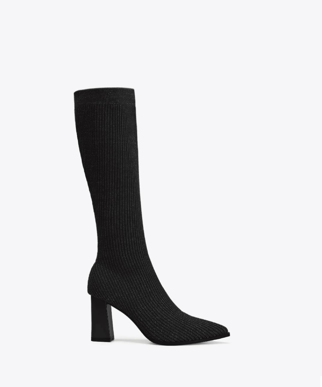 MOUSSE FIT Women Knit Comfort Chunky Over Knee Boots
