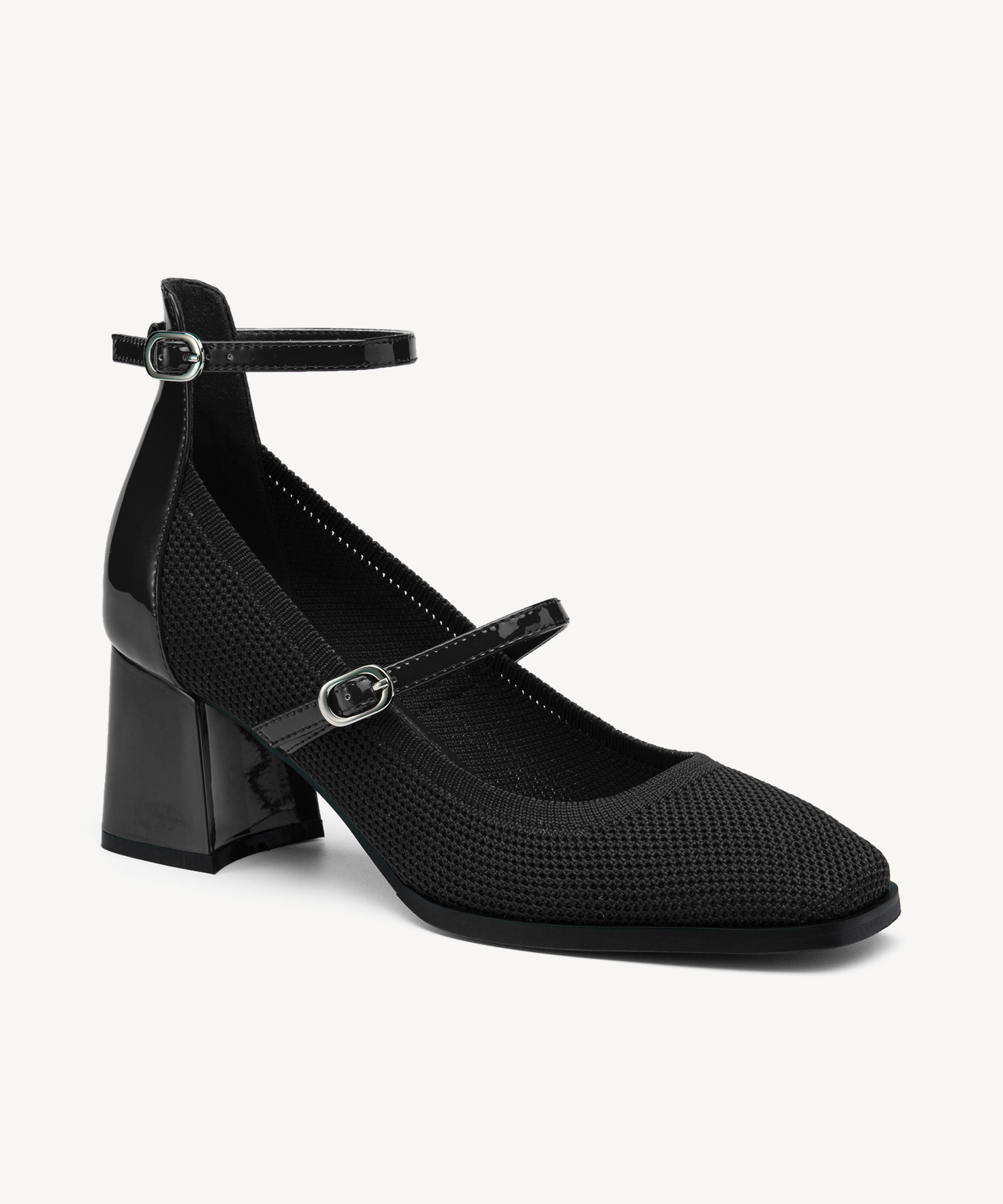 MOUSSE FIT Ankle Strap Square Toe Mary Jane