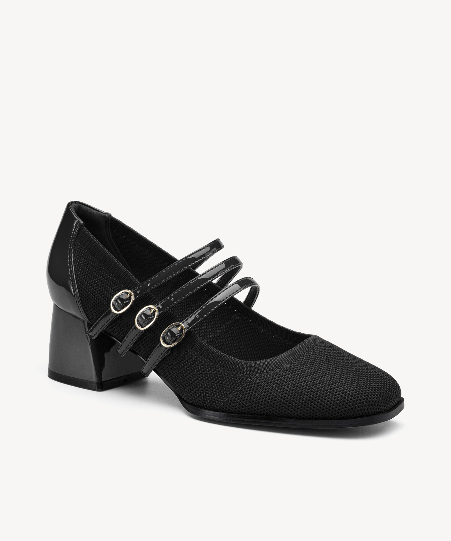 MOUSSE FIT Commute Square Toe Heeled Mary Janes