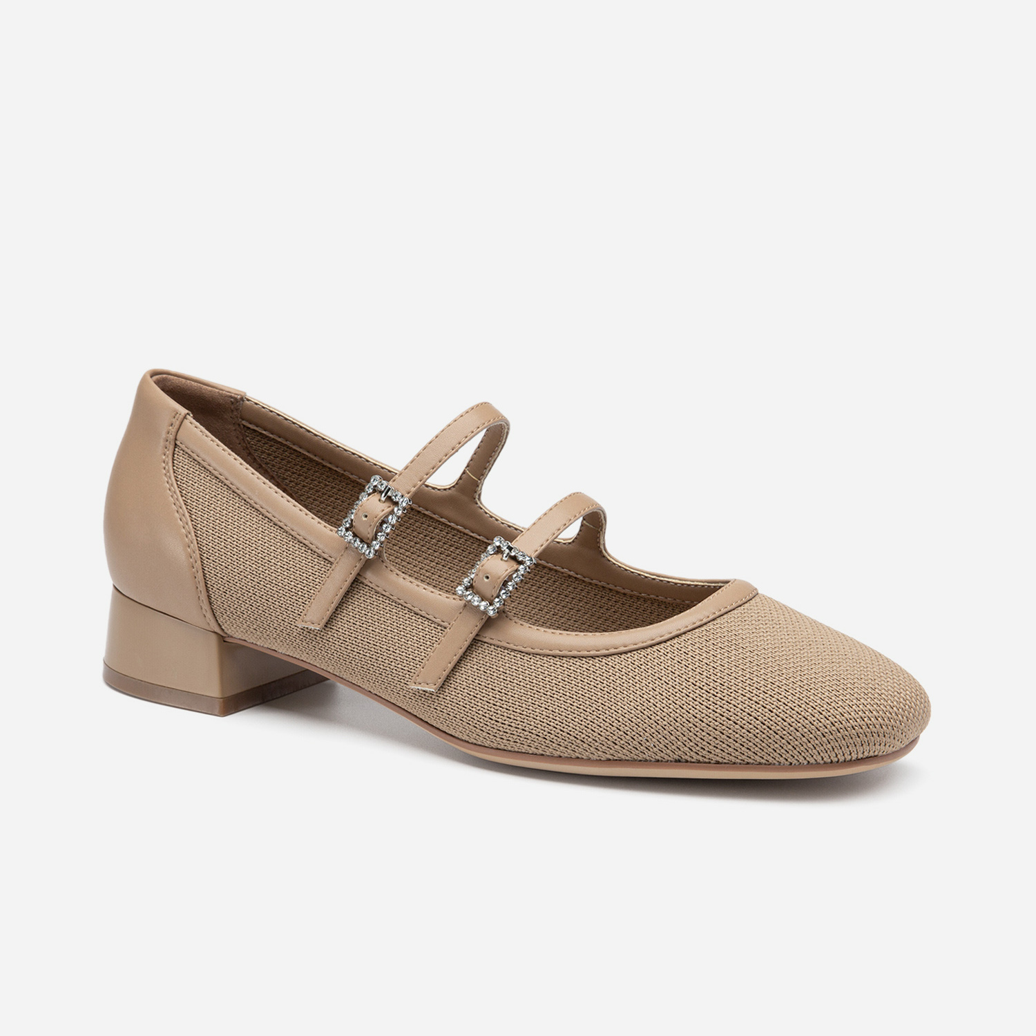 MOUSSE FIT Sweet Square Toe Flat Mary Janes