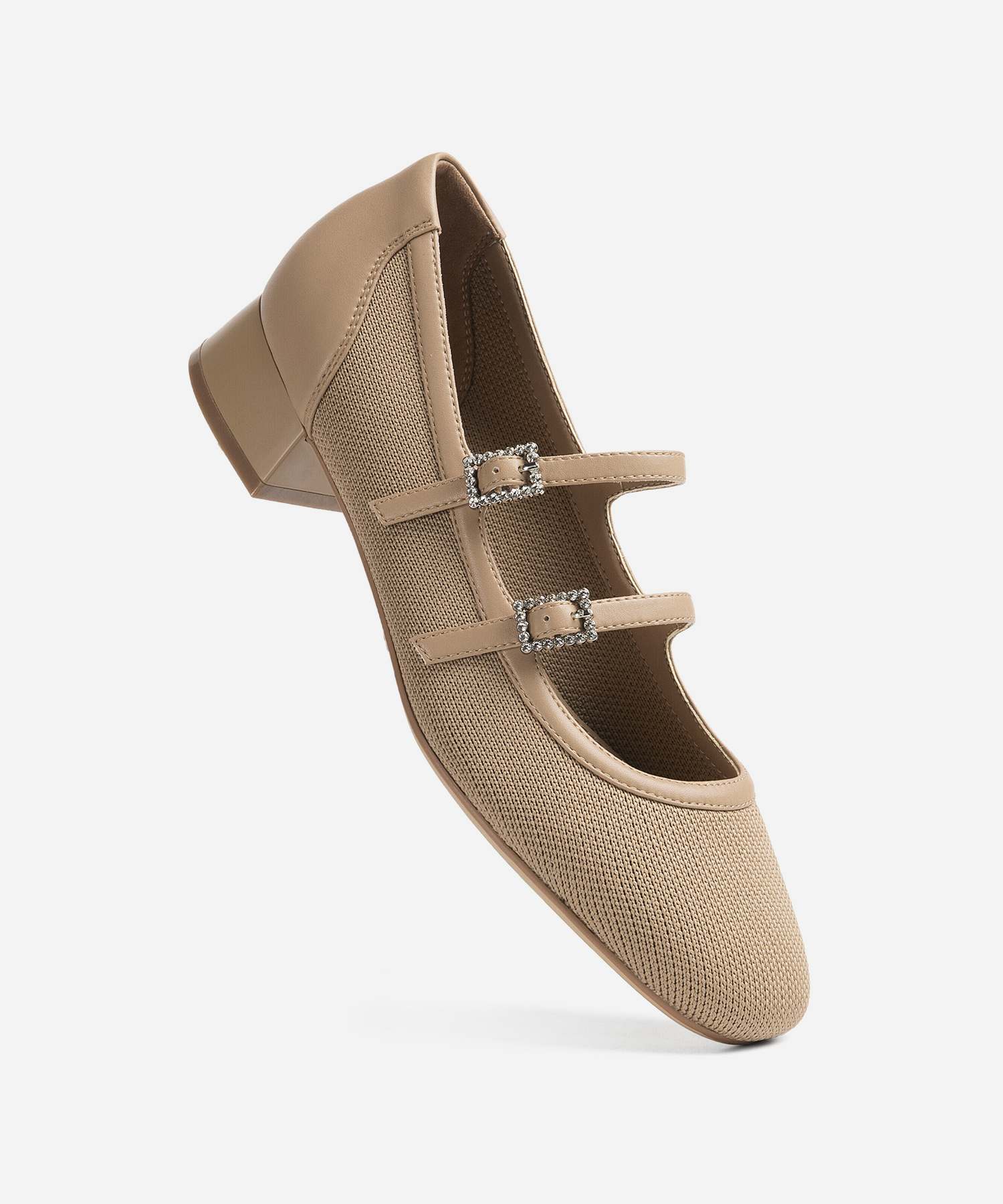 MOUSSE FIT Sweet Square Toe Flat Mary Janes