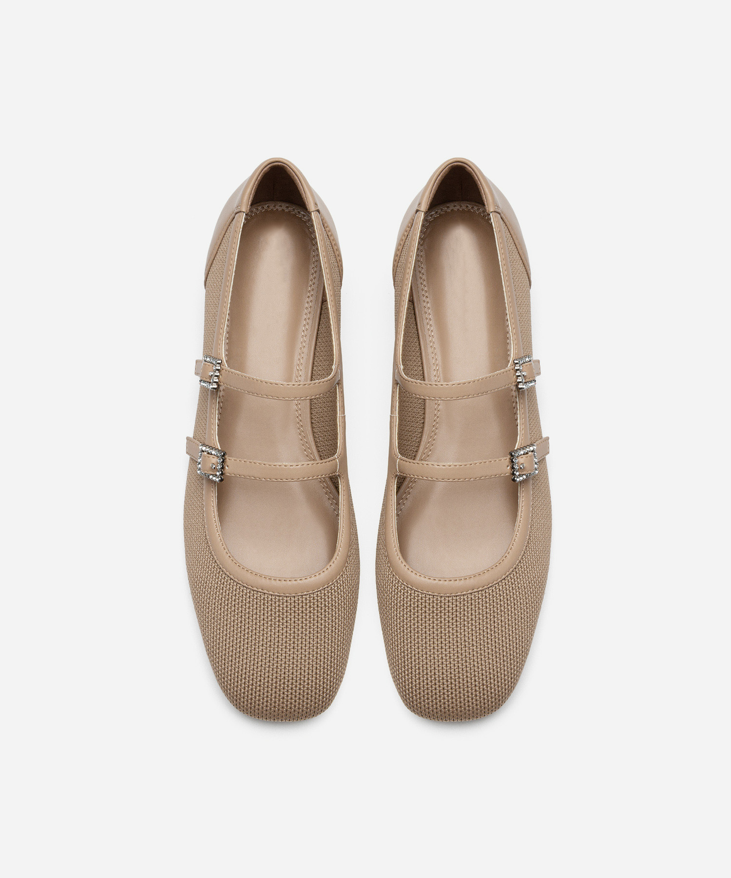 MOUSSE FIT Sweet Square Toe Flat Mary Janes